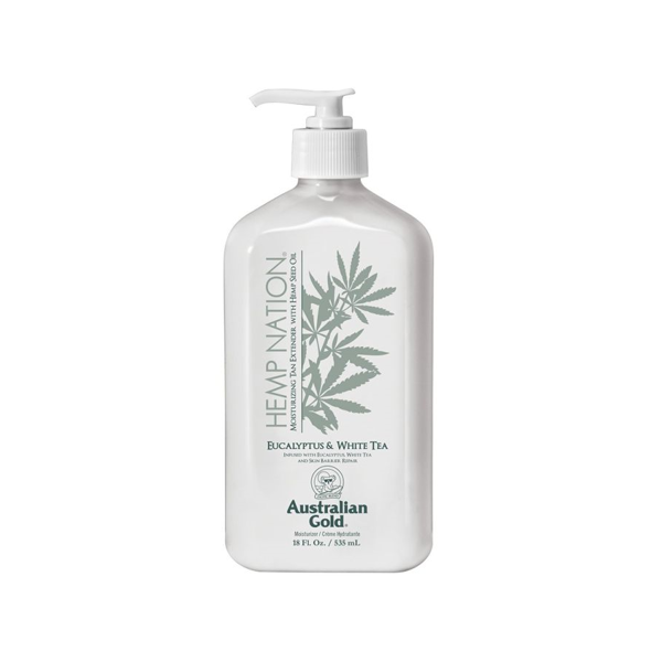 AUSTRALIAN GOLD kasdienis kūno kremas Hemp Nation Eucalyptus & White Tea, 535ml