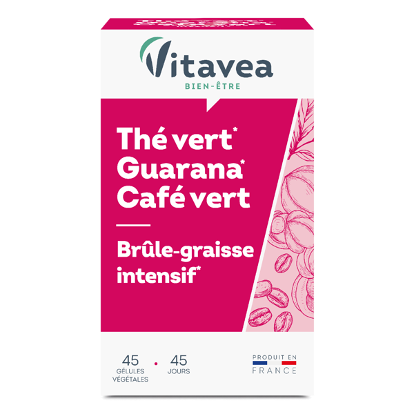 VITAVEA Žalioji arbata, guarana ir žalia kava, 45 vnt