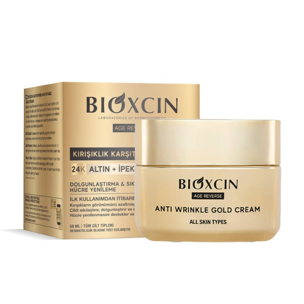 BIOXCIN AGE REVERSE GOLD veido kremas su aukso dulkėmis, 50 ml