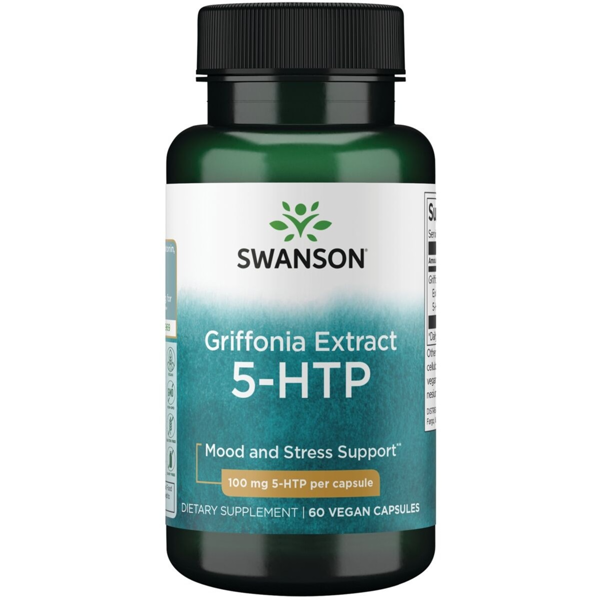 SWANSON 5-HTP, 500 mg, 60 kapsulių paveikslėlis