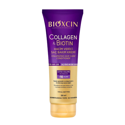 BIOXCIN, COLLAGEN & BIOTIN apimties suteikiantis plaukų kondicionierius, 250 ml paveikslėlis