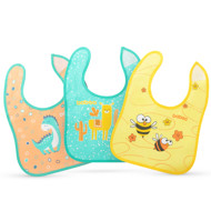 Baboo Medvilniniai Seilinukai (3vnt), Draugai, 0+ Mėn Baboo Medvilniniai Seilinukai (3vnt), Draugai, 0+ Mėn