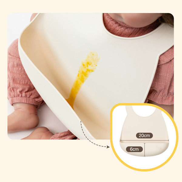 Mother-K HUG Silikoninis seilinukas, kreminis, nuo 4 mėn.