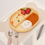 Mother-K Silikoninė prilimpanti lėkštė su skyreliais, Lemon, nuo 6mėn. Mother-K Silikoninė prilimpanti lėkštė su skyreliais, Lemon, nuo 6mėn.