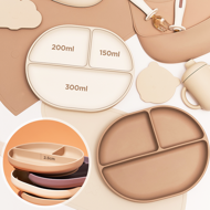 Mother-K Silikoninė prilimpanti lėkštė su skyreliais, Lemon, nuo 6mėn. Mother-K Silikoninė prilimpanti lėkštė su skyreliais, Lemon, nuo 6mėn.