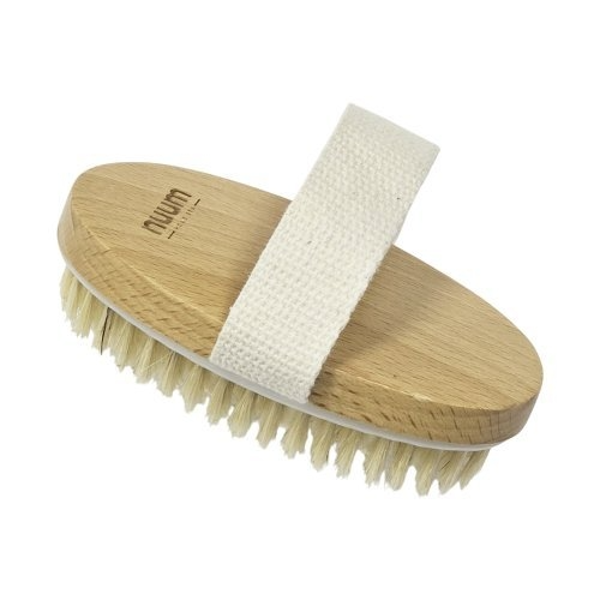 NUUM Dry Exfoliating Body Brush with Soft Massage Beads masažinis kūno šveitimo šepetys