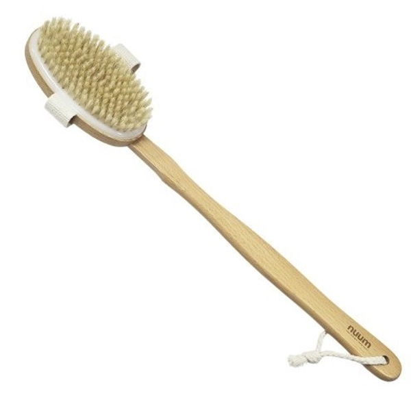 NUUM Body brush with detachable handle kūno šveitimo šepetys su nuimama rankena