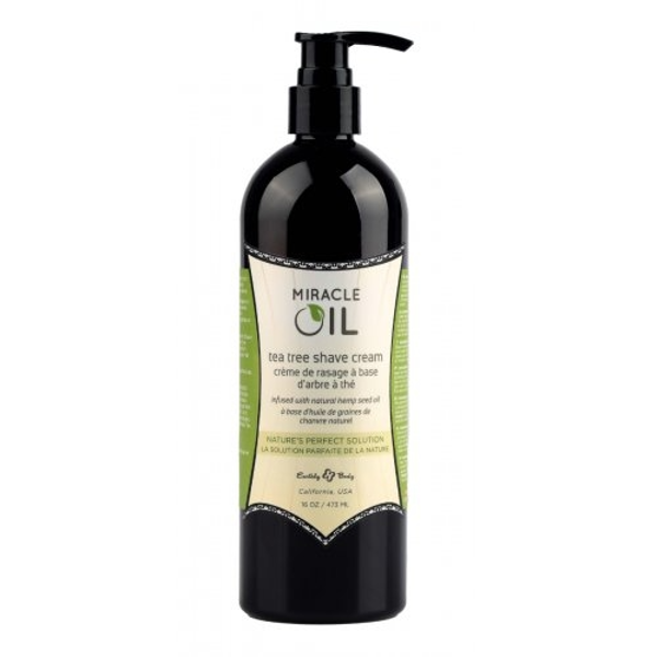 HEMP SEED Miracle Oil Tea Tree Shave Cream Skutimosi kremas, 473ml HEMP SEED Miracle Oil Tea Tree Shave Cream Skutimosi kremas, 473ml