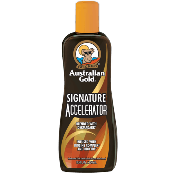 AUSTRALIAN GOLD kremas su bronzantais, SIGNATURE ACCELERATOR, 250ml