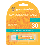 AUSTRALIAN GOLD apsauginis lūpų pieštukas SPF 30 Lip Balm Blister 4.2g AUSTRALIAN GOLD apsauginis lūpų pieštukas SPF 30 Lip Balm Blister 4.2g