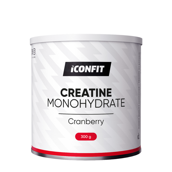 ICONFIT, Mikronizuotas Kreatino Monohidratas - Spanguolių, 300g paveikslėlis