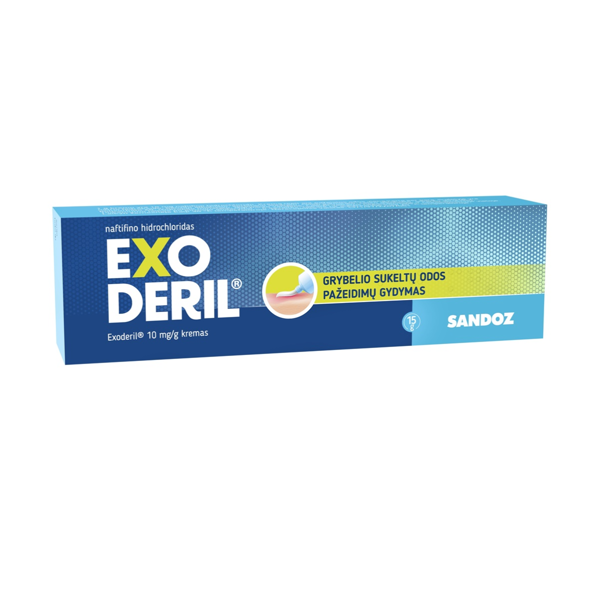 EXODERIL, 10 mg/g, kremas, 15 g  paveikslėlis