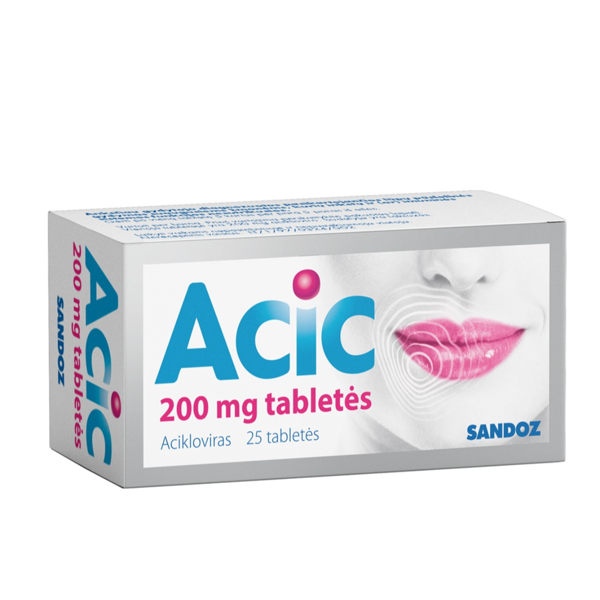 ACIC, 200 mg, tabletės, N25 paveikslėlis ACIC, 200 mg, tabletės, N25 paveikslėlis
