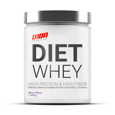 DION SPORTLAB DIET WHEY, Miško uogų sk., 400 g