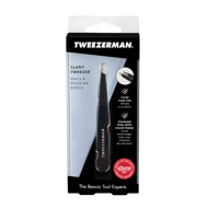 TWEEZERMAN  Slant Tweezer Classic Stainless Steel pincetas, blizgantis