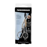 TWEEZERMAN Brow Scissors & Brush antakių žirklučių ir šepetėlio rinkinys