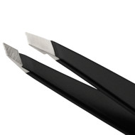TWEEZERMAN Slant Tweezer Classic Stainless Steel pincetas, juodas