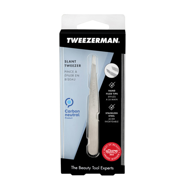 TWEEZERMAN Slant Tweezer Classic Stainless Steel pincetas, nerūdijančio plieno