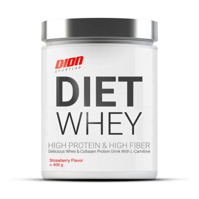 DION SPORTLAB DIET WHEY,  Braškių sk., 400 g