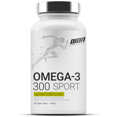 DION SPORTLAB, OMEGA-3 300, 60 kapsulės