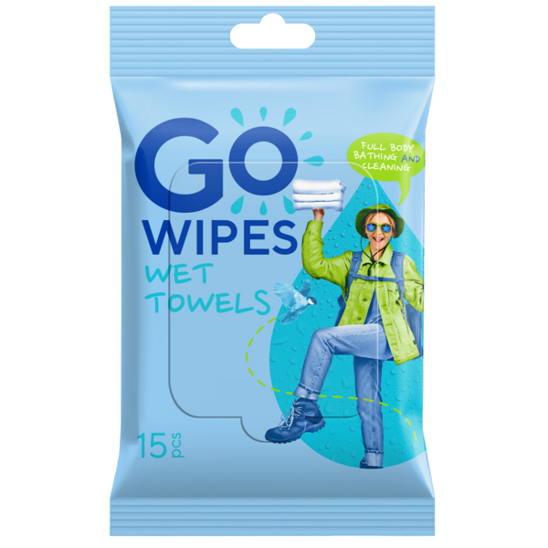 GOWIPES, XL GYM, drėgnos servetėlės aktyviam gyv.būdui, 15 vnt. paveikslėlis GOWIPES, XL GYM, drėgnos servetėlės aktyviam gyv.būdui, 15 vnt. paveikslėlis