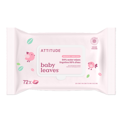 ATTITUDE, Drėgnos servetėlės kūdikiams, 72 vnt.