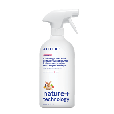 ATTITUDE, Vaisių ir daržovių ploviklis, bekvapis, 800 ml