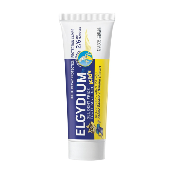 ELGYDIUM KIDS BANANA, dantų pasta gelis vaikams, bananų skonio, 2-6 m., 50ml paveikslėlis
