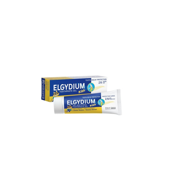 ELGYDIUM KIDS BANANA, dantų pasta gelis vaikams, bananų skonio, 2-6 m., 50ml paveikslėlis