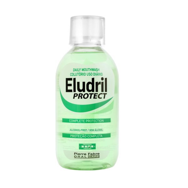 ELUDRIL PROTECT, kasdienis burnos skalavimo skystis nuo apnašų, nuo 12 m., 500ml, 1 vnt. paveikslėlis ELUDRIL PROTECT, kasdienis burnos skalavimo skystis nuo apnašų, nuo 12 m., 500ml, 1 vnt. paveikslėlis