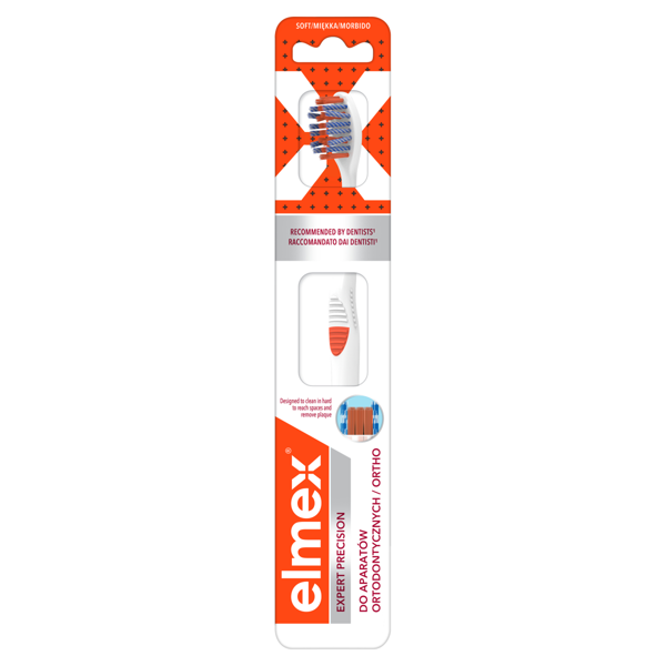 ELMEX, EXPERT PRECISION ORTHO, dantų šepetukas, 1 vnt. paveikslėlis