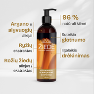 ŽIEDĖ, atkuriamoji plaukų kaukė su arganų aliejumi ir ryžių ekstraktu, 200 ml paveikslėlis