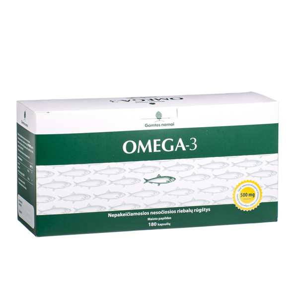 GAMTOS NAMAI OMEGA-3, 180 kapsulių  paveikslėlis