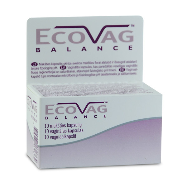 ECOVAG, 10 makšties kapsulių paveikslėlis