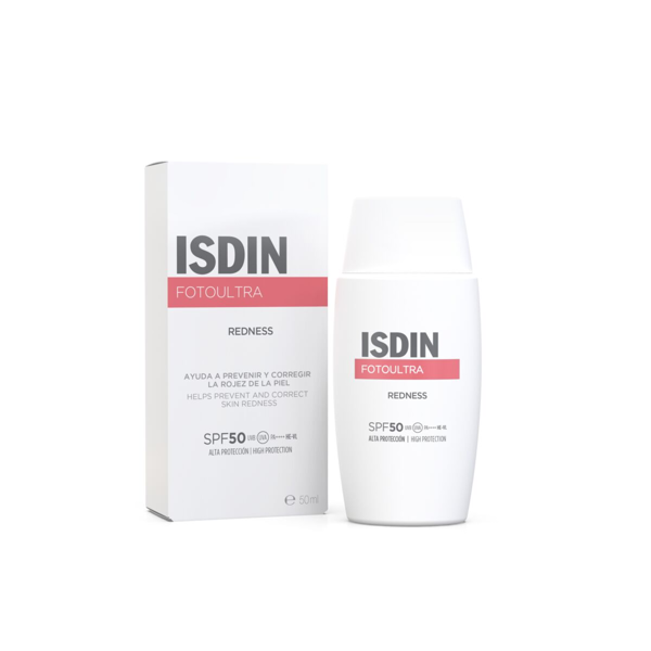ISDIN, FOTOULTRA REDNESS SPF50, apsauginė veido emulsija, 50ml paveikslėlis