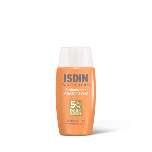 ISDIN, FUSION WATER MAGIC GLOW SPF50, apsaug.veido emulsija, 50ml paveikslėlis