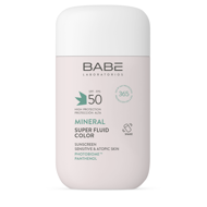 BABE SUPER FLUID SPF50 MINERAL COLOR, apsauginė mineralinė veido emulsija, su spalva, 50ml paveikslėlis
