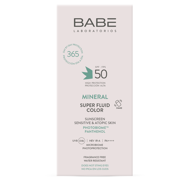 BABE SUPER FLUID SPF50 MINERAL COLOR, apsauginė mineralinė veido emulsija, su spalva, 50ml paveikslėlis