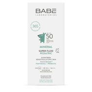 BABE SUPER FLUID SPF50, MINERAL PEDIATRIC, apsauginė mineralinė veido emulsija, kūdikiams ir vaikams, 50ml paveikslėlis