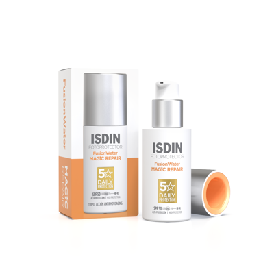 ISDIN, FUSION WATER MAGIC REPAIR SPF50, apsaug.veido emulsija, 50ml paveikslėlis