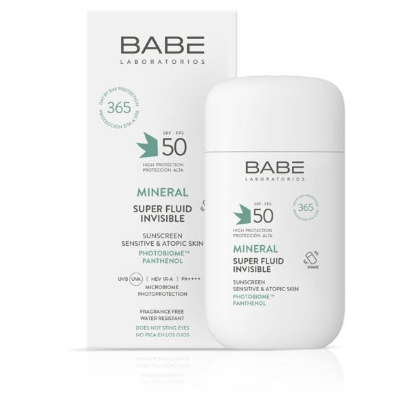 BABE SUPER FLUID SPF50, apsauginė mineralinė veido emulsija, 50ml paveikslėlis