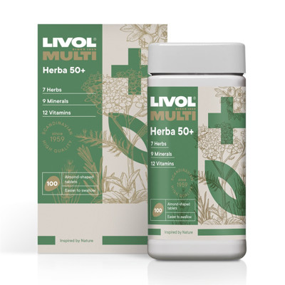 LIVOL MULTI HERBA 50+, 100 tablečių paveikslėlis