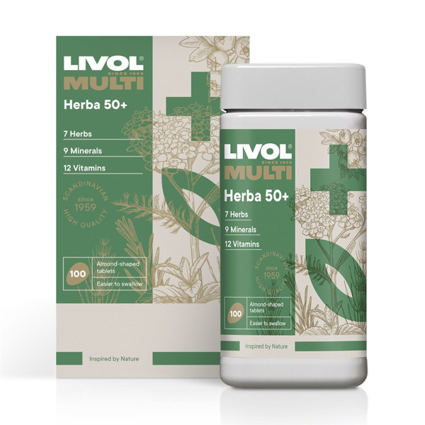 LIVOL MULTI HERBA 50+, 100 tablečių paveikslėlis