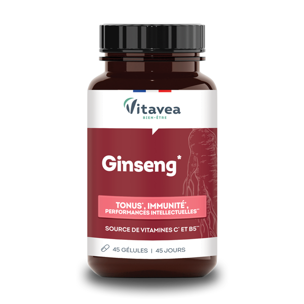 VITAVEA Tonifiant ženšenis ir vitaminai organizmo tonusui, 45 vnt