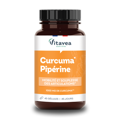 VITAVEA Ciberžolė ir juodasis pipiras, 45 vnt