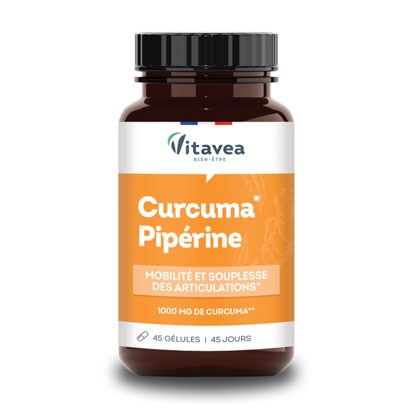 VITAVEA Ciberžolė ir juodasis pipiras, 45 vnt