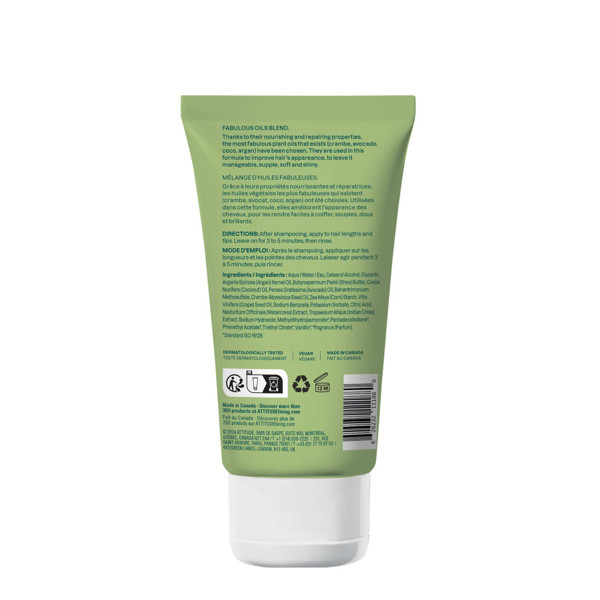 ATTITUDE,  Atstatomoji plaukų kaukė, 150 ml