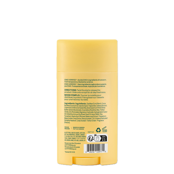 ATTITUDE, Pieštukinis dezodorantas „Earl Grey & Fresh Cucumber“, 75 g