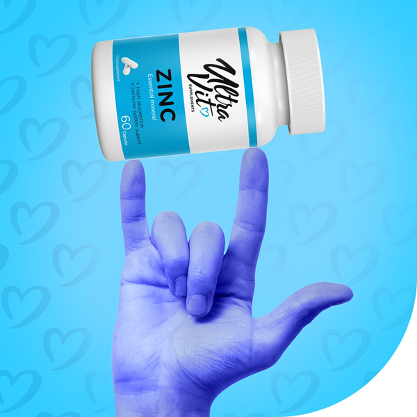 ULTRAVIT Cinkas, 60 kapsulių paveikslėlis