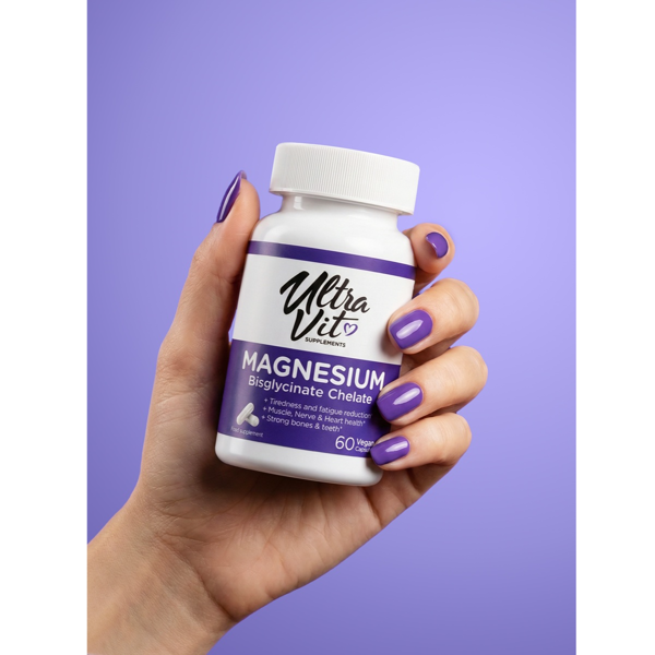 ULTRAVIT Magnio bisglicinatas, 60 kapsulių paveikslėlis